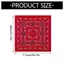 Floral Bandana Head Scarf Hip Hop Halloween Turbans Head Scarf for Rapper