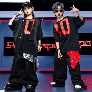 Áo Hip Hop Cho Bé Gái Đồ Nhảy Cho Đồ Nhảy Hiện Đại Bé Trai Trẻ Em Set Đồ Dance Đồ Biểu Diễn Cho Đồ Nhảy Zumba
