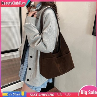 2 Chiếc Nữ Da Lộn Slouchy Hobo w / Túi Xách Tote Nhiều Túi Cho Du Lịch