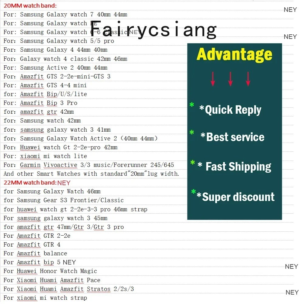 Dây đeo da mỏng 18mm 20mm 22mm cho Samsung Galaxy Watch 7 FE 6 5 Pro 4 Classic Active 2 Vòng tay phát hành nhanh