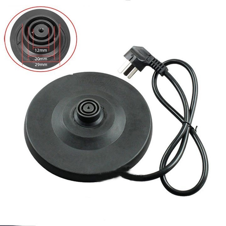 [COD] Mâm đế ấm siêu tốc loại tốt, dây đồng, xoay 360 độ, công suất 16A, đế nhựa ABS màu đen bền chắc