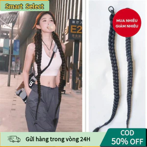 Tóc giả đuôi ngựa siêu dài 70cm/60cm, tóc giả tết thắt bím, kiểu bện thời trang cho nữ năng động