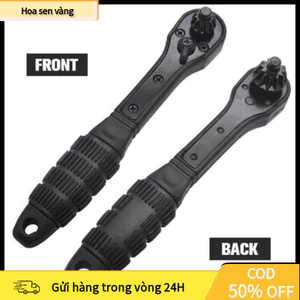【24H】Cờ Lê Ratchet Hai Đầu – Dụng Cụ Khóa Mở Đầu Khoan Măng Ranh Thông Minh, Xoay Nhanh