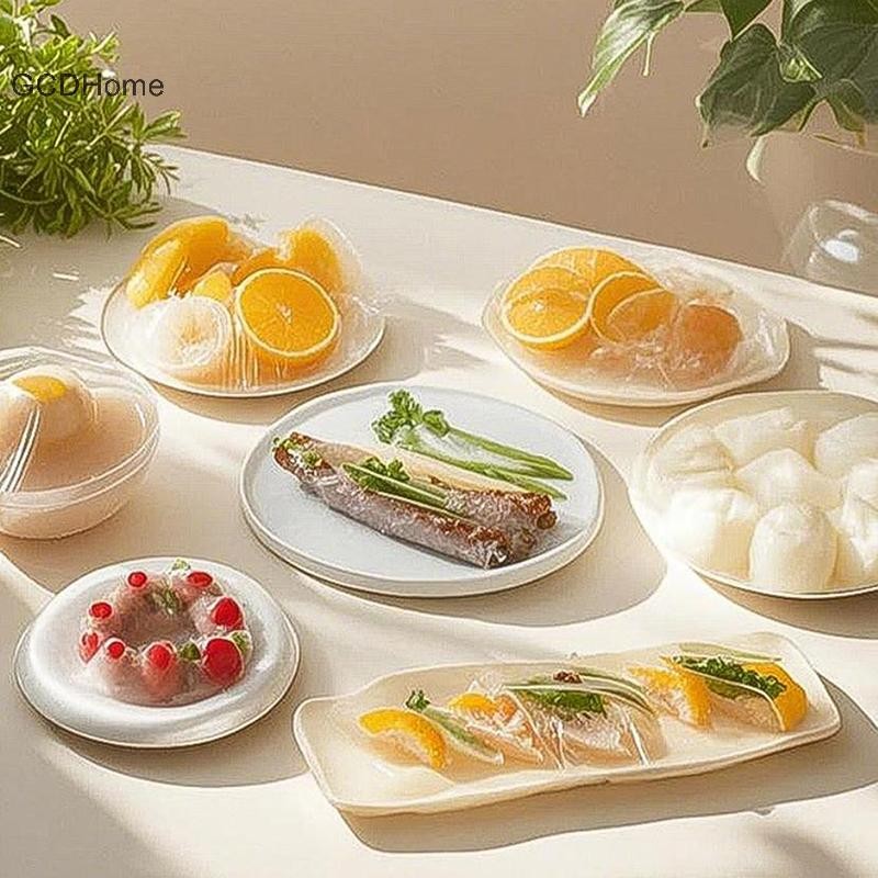 GCDHome 350 / 500 Chiếc Túi Đựng Thực Phẩm Dùng Một Lần Trái Cây Thực Phẩm Bao Da Nhựa Co Giãn Tắm Bảo Quản Nhà Bếp Tổ Chức Phim HOT