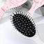 Bàn chải gỡ rối FAVORITEGOODS, Bàn chải tóc đệm không khí dễ thương hình bầu dục, Lược Massage da đầu bằng nhựa chống tĩnh điện nhẹ dành cho nữ và bé gái