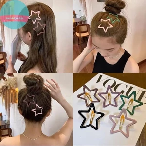 Kẹp Tóc Ngôi Sao Ngọt Ngào - Bộ 5 Chiếc, Phụ Kiện Tóc Barrettes