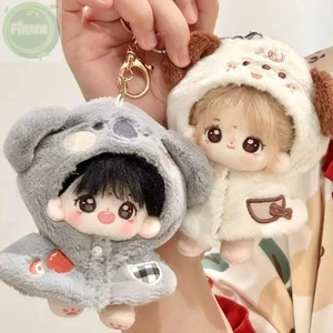 Quần áo búp bê FLAZEA, 10CM Chó hoạt hình Koala Áo choàng động vật hoạt hình, Phụ kiện búp bê sáng tạo Quà tặng Trang phục thay thế búp bê Khăn choàng có mũ trùm đầu sang trọng Búp bê nhồi bông