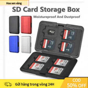 【24H】 Hộp Đựng Thẻ Nhớ 8 Ngăn – Loại 1 Cứng Cáp, Chống Nước, Chống Bụi