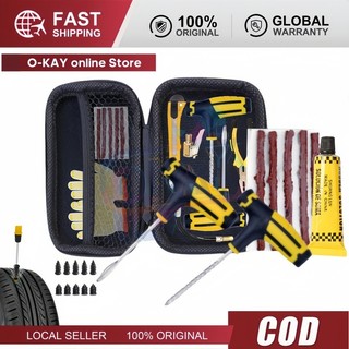 Bộ Dụng Cụ Vá Vỏ Xe Không Ruột Khẩn Cấp 21 Món – Dụng Cụ Vá Lốp Xe Máy, Ô Tô Đầy Đủ Khi Đi Xa