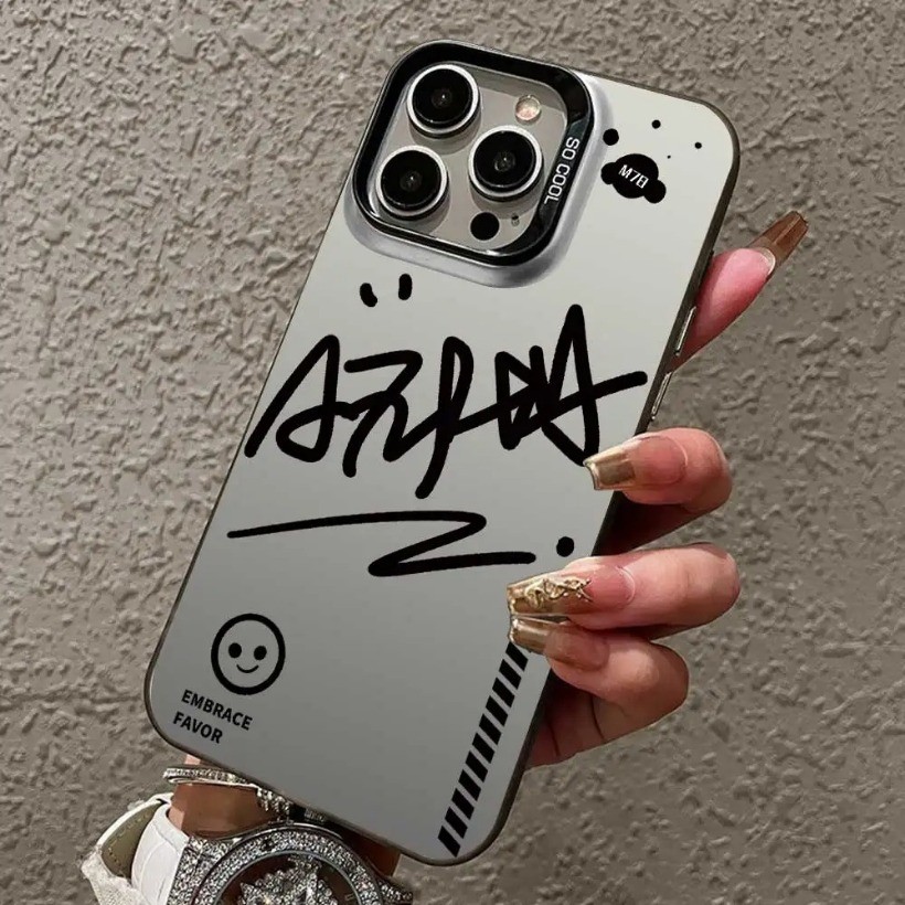 Sang Trọng Phổ Biến Họa Tiết Chữ Cái Tương Thích Cho Redmi Note 14 13 12 11 10 9 8 Pro Redmi Note 7 11S 10S 9S Tranh Phong Cảnh Ốp Điện Thoại Cứng