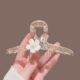 Kẹp tóc cá mập acrylic đầu lớn, phong cách mới, cao cấp dành cho tóc đuôi ngựa