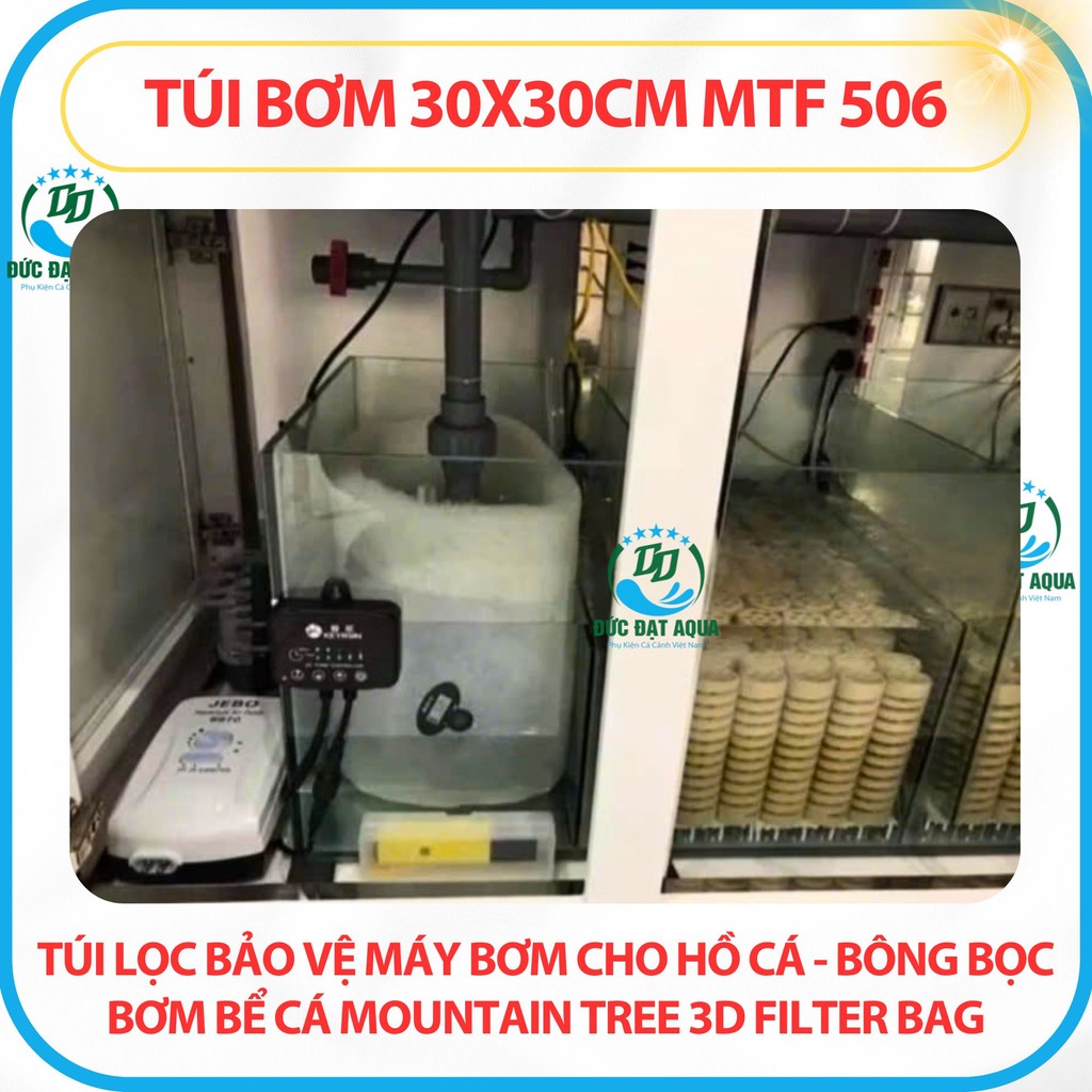 Túi lọc máy bơm cho hồ cá -Bông lọc bể cá MOUNTAIN TREE 3D FILTER BAG MTF306 7