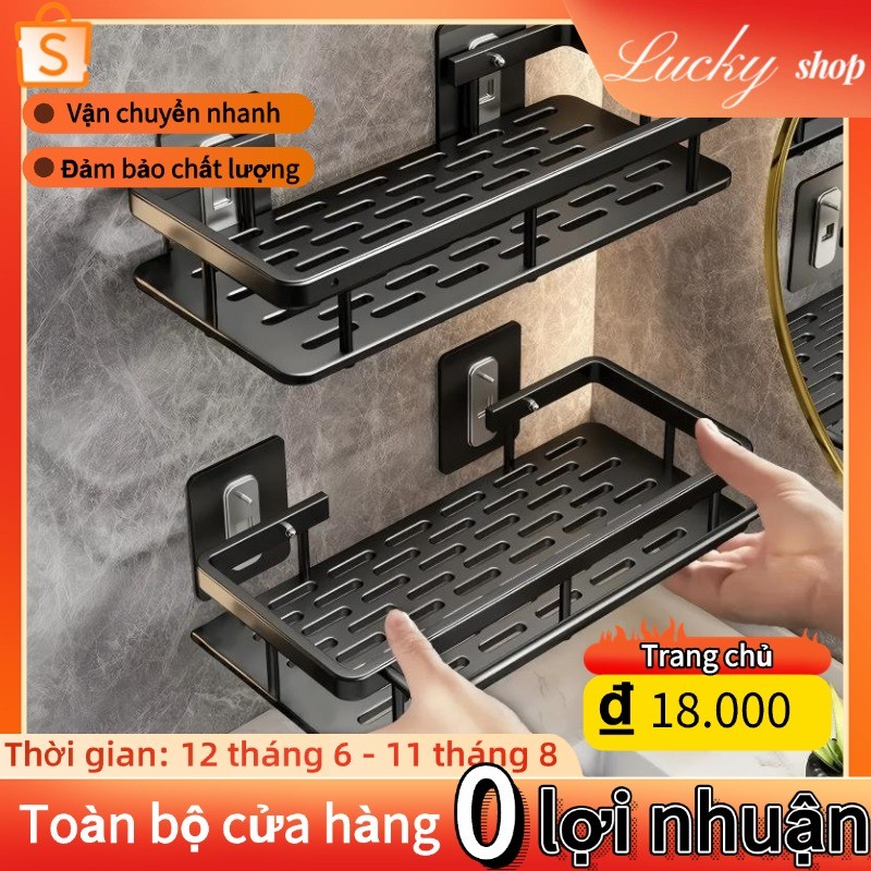 Kệ không thủng Nhà vệ sinh treo tường Nhà vệ sinh Giá treo tường Kệ lưu trữ tường
