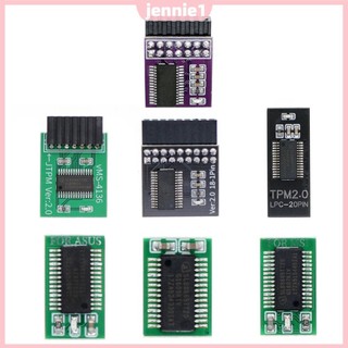 Mô-đun TPM 2.0 12 / 14 / 18 / 20PIN TPM 2.0 Mô-đun bảo mật mã hóa Bảng bảo mật Thẻ từ xa cho ASUS ASRock MSI ASRock GIGABYTE LPC [jennie1.vn]