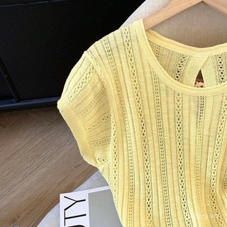Áo sơ mi nữ nhẹ thoáng mùa hè, lưng cắt nơ, form ôm vừa vặn, tay ngắn