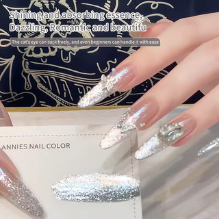 ANNIES Siêu Nhấp Nháy Bạc Mắt Mèo Từ Tính Sơn Móng Tay 16mlUV Gel Vĩnh Viễn Sơn Móng Tay