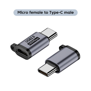 Bộ chuyển đổi Elough Type C sang lP Micro USB sang USB C Bộ chuyển đổi truyền dữ liệu sạc nhanh