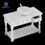 Gamchiano 1 / 12 Bồn rửa tròn thu nhỏ + Bộ tủ cho mô hình nhà búp bê