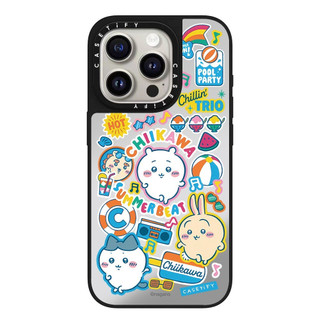 Ốp điện thoại cứng gương kem đầy màu sắc Chiikawa từ tính cho iPhone 17ProMax 16Plus 15 14 13 12 11 Vỏ chống sốc