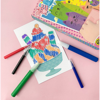【BabyJoy】Tranh cào màu trẻ em, Tranh cào màu thủ công sáng tạo của trẻ em,Cầu vồng Scratch Art,Đồ chơi giáo dục