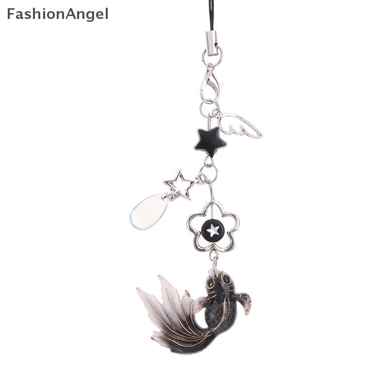 FashionAngel Nhiều Màu Sắc Ngôi Sao Cá Móc Khóa Dây Đeo Cổ Tay Dây Xích Điện Thoại Di Động Charm VN