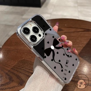 Dành Cho Tecno Camon 40 Premier 30 30S 20 19 17 Pro 12 POP 10 10C 9 8 7 5 LTE Pro 3 Pova 6 Neo Vỏ Điện Thoại Gương Nơ Nơ Thắt Nơ Tình Yêu Trái Tim Yêu Thương Vỏ Mềm Dễ Thương Ốp Lưng Bìa