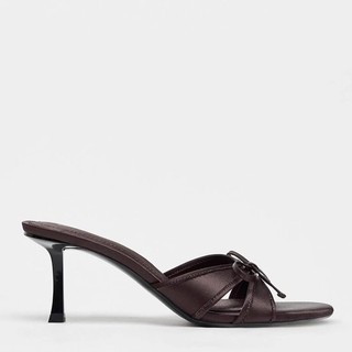 Giày Cao Gót Ngón Chân Tròn Nữ Slip On Nơ 35-42 Size Lớn