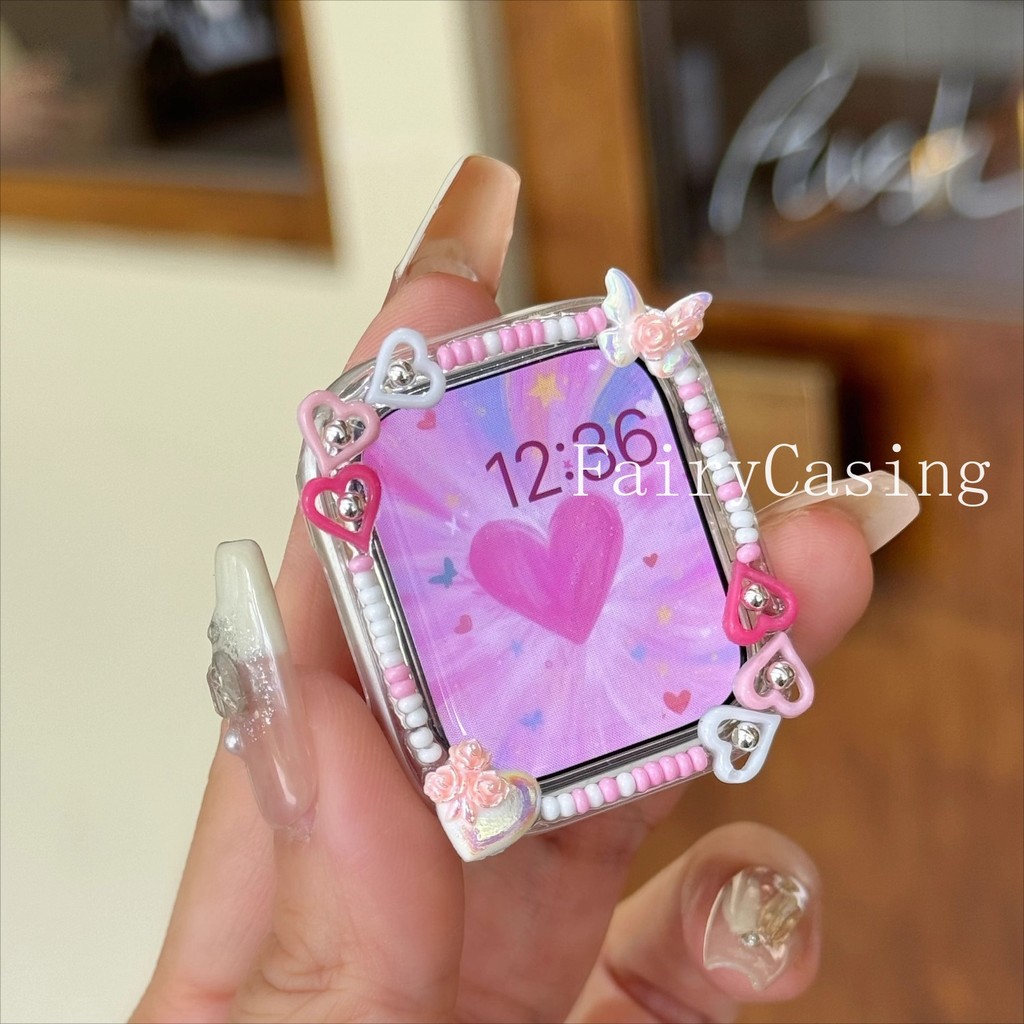 Ốp lưng bảo vệ trang trí hạt dễ thương S11 cho Apple Watch 49mm Ultra2 40 41 42 44 45 46mm Series 10 9 8 7 SE 6 5 4 cho iwatch