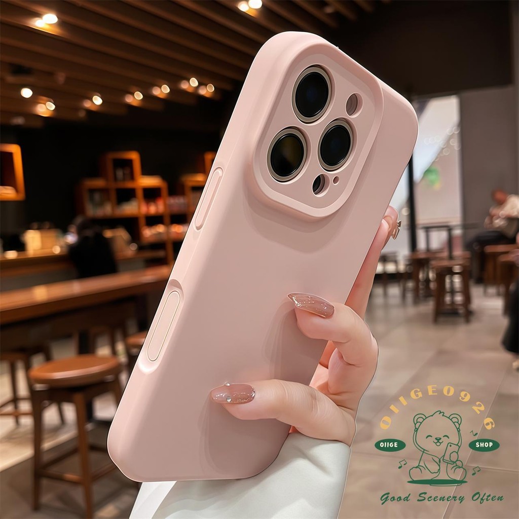 Ốp điện thoại dạng lỏng màu kẹo iphone16 Pro Max 15 14 vỏ cho vỏ iPhone vỏ mềm silicon TPU chống sốc