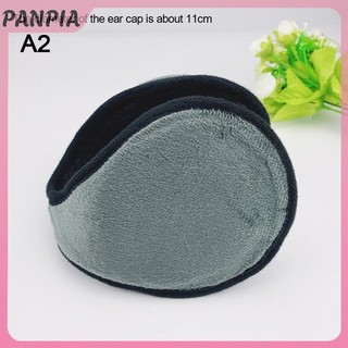 PANPIA-Thicken Mùa Đông Unisex Tai Nghe Lông Cừu Ấm Hơn Earmuff Ấm Áp Sang Trọng Vải Bịt Tai Bao Earwarmers Earlap Warmer Bảo Vệ Tai