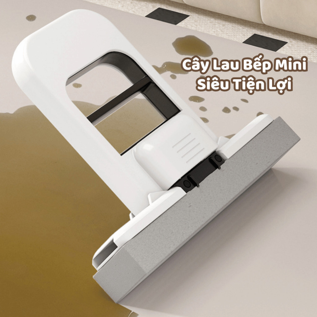 [BẢN CẢI TIẾN] Cây Lau Đa Năng Tự Vắt Thông Minh Chổi Lau Bàn Bếp Mini Lau Phòng Tắm Kính Xe Hơi Bóp Tay