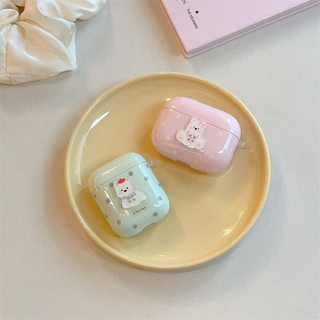 Hat Bow West Highland cho AirPods 1 / 2 3 Pro Pro2 pro3 Airpod4 Bộ tai nghe Vỏ bảo vệ Bluetooth không dây AirPods Pro i3 i4 pro3 Vỏ bảo vệ tai nghe