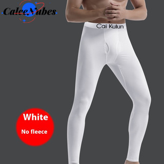 Quần legging nam chất liệu nhiệt dày và nhung, thiết kế ôm vừa phải, màu sắc đơn giản