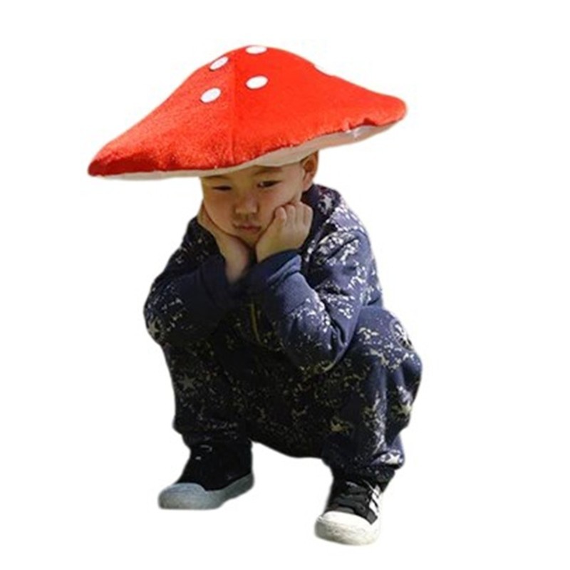 Bầu trời Sáng Tạo Nhồi Bông Hình Nấm Mũ Người Lớn Unisex Tiệc Giáng Sinh Carnival Mũ