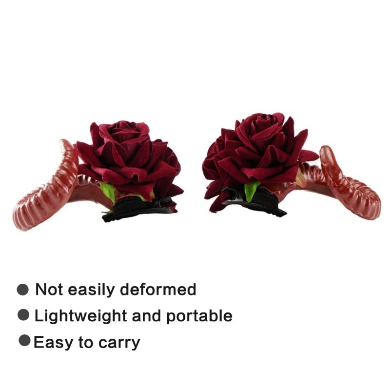 Bầu Trời COSPLAY Phù Thủy Sừng Quỷ Cừu Kẹp Tóc Cho Lễ Hội Tiệc Handmade Gothic Trang Phục Tiệc Quỷ