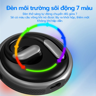 Tai nghe không dây Bluetooth Goojodoq cảm ứng AI Smart OWS Bluetooth 5.4 Hộp sạc kim loại