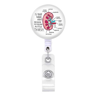 Trái tim, phổi, não và các cơ quan ruột lớn dễ kéo và rút lại, với thẻ nhận dạng, Huy hiệu bác sĩ và y tá, Huy hiệu và huy hiệu