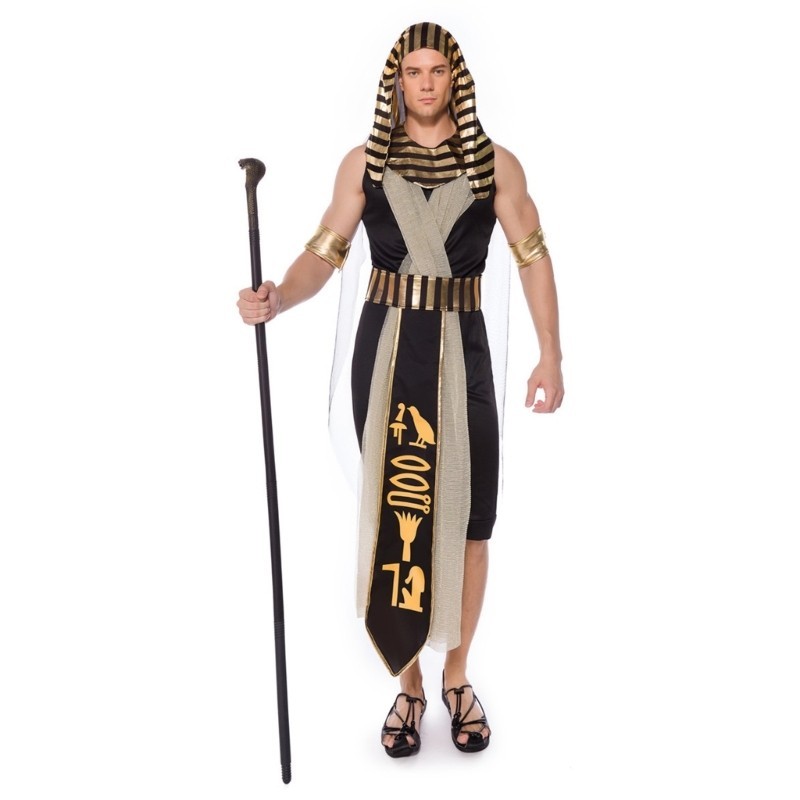 Egyptian Costume Set for Man Woman Egypt Queen Outfit Emperors Pharaoh Costumes