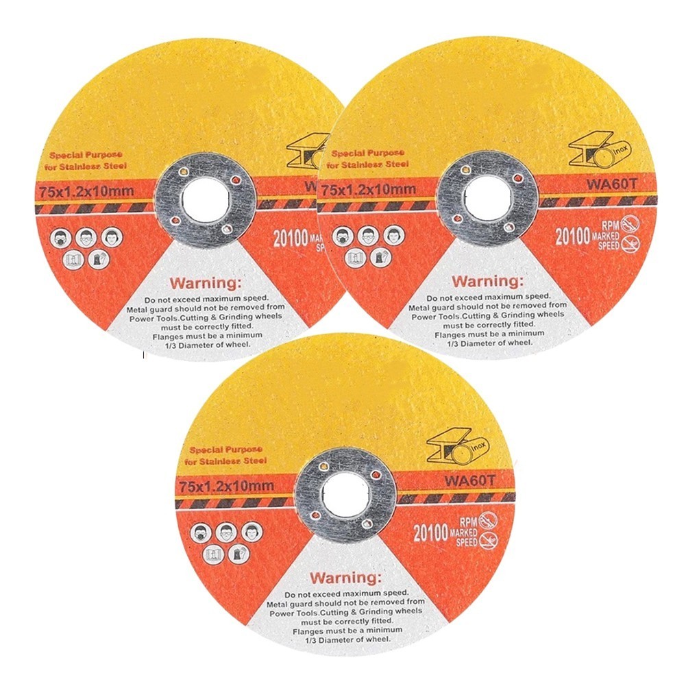 [Cosyh] 3 Đĩa cắt bánh xe mài lưỡi cưa nhựa tròn 75mm cho máy mài góc