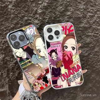 Ốp điện thoại bạc màu NANA Ozaki NANA dùng cho IPhone 11 13 14 15 ProMax 12 PRO 14 15 plus X XR XSMAX 7 8PLUS SE QYJS Ốp Cứng chống rơi Ốp bảo vệ điện thoại TPU HUJE
