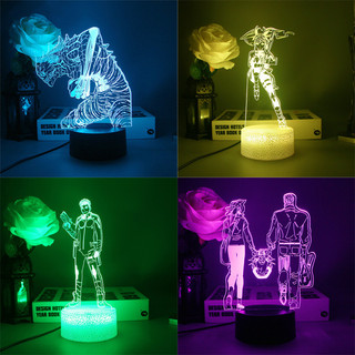 GC9 Kaiju No 8 Kafka Hibino Reno Ichikawa Kikoru Shinomiya Đèn Ngủ 3D Đèn LED Sạc USB Chiếu Sáng Trang Trí CG