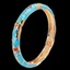 JUNYUE88US Vòng Tay Cloisonné Hoa Mẫu Đơn, Thiết Kế Cổ Điển, Phong Cách Hawaii, Quà Tặng Cho Nữ