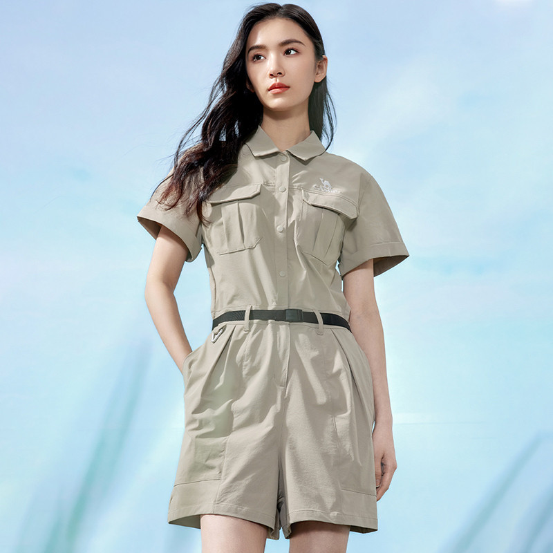 Ảnh CAMEL CROWN Nữ Áo liền quần Quần Short Chống Nắng Quần Du Lịch Thoáng Khí Quần Short Bảo Hộ Lao Động Áo liền quần 2