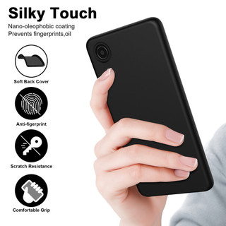 Dành Cho Samsung A03 Core Ốp Lưng Silicon Lỏng Nâng Cấp Với Cạnh Vuông Bảo Vệ Camera Mềm Chống Trầy Xước Lớp Lót Microfiber Chống Sốc Mỏng Vỏ