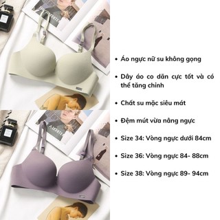 Áo ngực đẩy liền mạch một mảnh gợi cảm phong cách Anh Áo ngực mềm mại, thoáng khí, không dây có đệm đệm để tạo ra sự tách rời gợi cảm