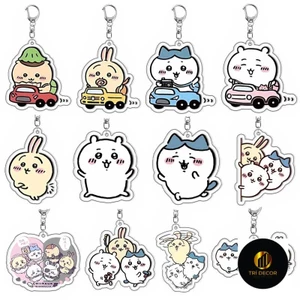 chiikawa anime Jiikawa acrylic móc khóa dễ thương Xiaoba sáng tạo Mặt dây chuyền túi búp bê Usachi