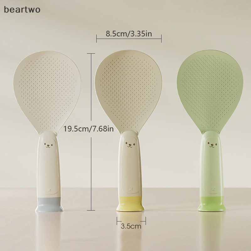 < Beartwo > 1 Cốc Hút Đứng Thìa Cơm Gấu Dễ Thương Thìa Chống Cơm Cho Nhà Bếp Sáng Tạo Không Gạo Hoạt Hình Thìa Cơm Đẹp