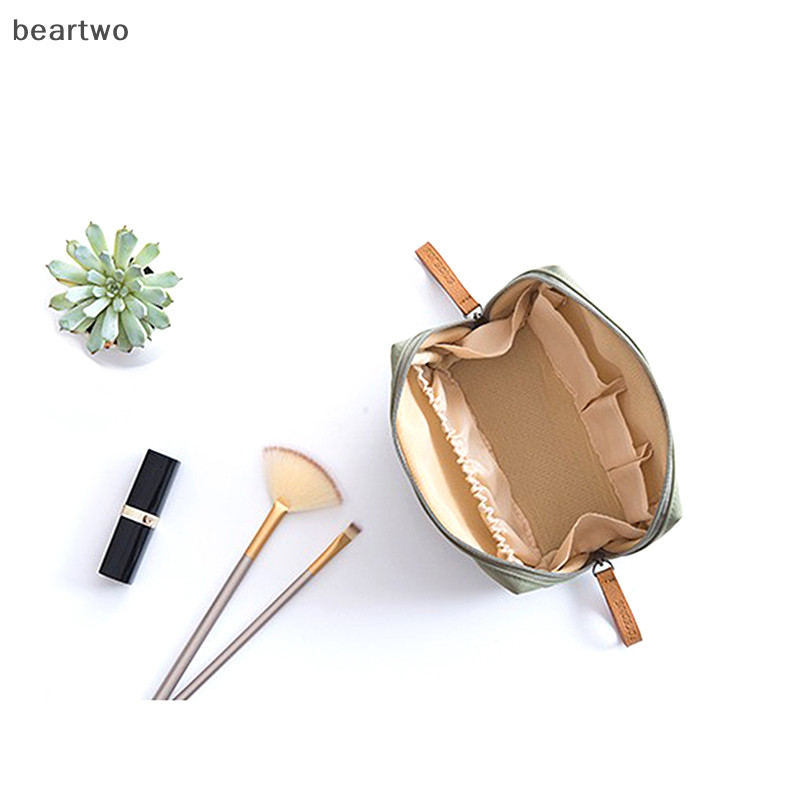 < Beartwo > Túi đựng đồ trang điểm dung tích lớn chống thấm nước Túi đựng đồ du lịch nhiều màu Túi đựng mỹ phẩm phân vùng Túi xách Túi môi đẹp