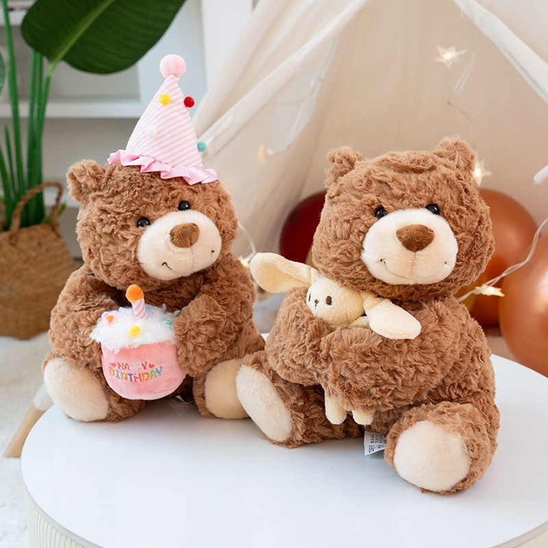 Sinh Nhật Dễ Thương Gấu Bông Sang Trọng Búp Bê Kawaii Gấu Bông Đồ Chơi Sang Trọng Mềm Hoạt Hình Gấu Đồ Chơi Nhồi Bông Cho Bé Làm Dịu Búp Bê Sáng Tạo Trang Trí Nhà Trẻ Em Quà Tặng Sinh Nhật Bạn Gái Quà Tặng Giáng Sinh