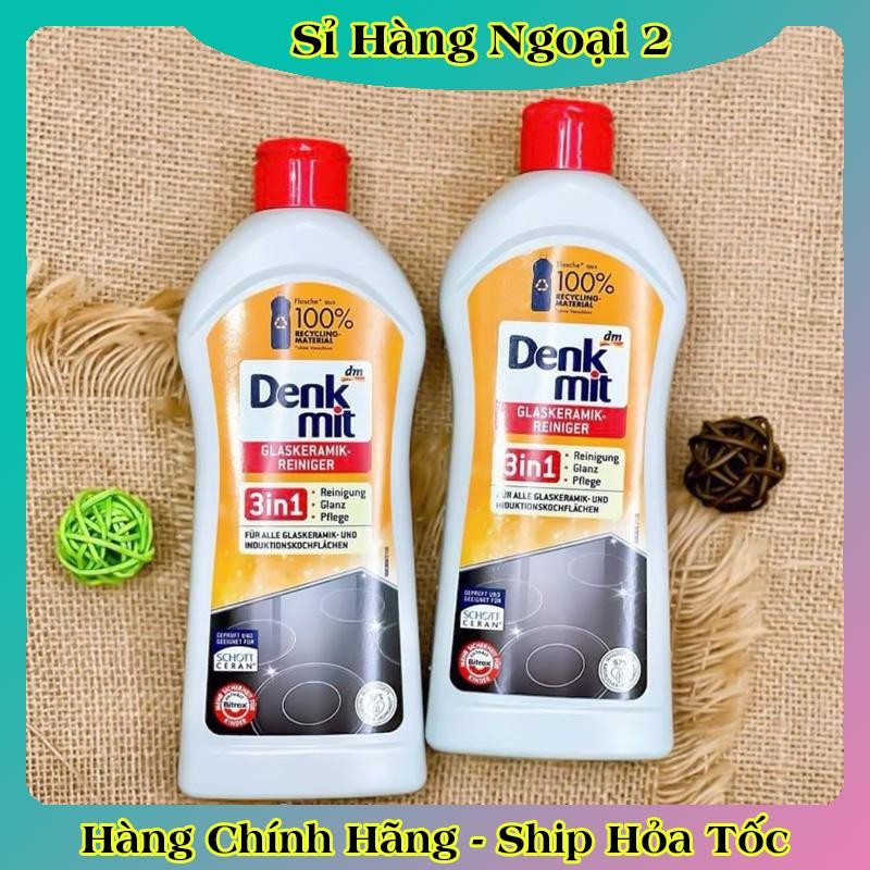 Dung dịch vệ sinh bếp từ DENKMIT 3IN1 Đức 300ml, lau bếp từ, mặt kính